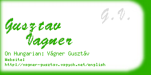 gusztav vagner business card