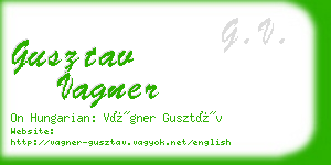 gusztav vagner business card